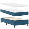 vidaXL Boxspring bed met matras Donkerblauw 100 x 200 cm Fluweel