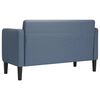 vidaXL Loveseat bank 109 cm corduroy stof blauw