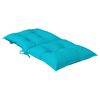 vidaXL Stoelkussens 6 st lage rug 100x50x7 cm stof turquoise