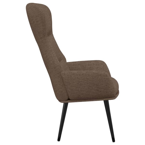 vidaXL Relaxstoel stof taupe