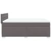 vidaXL Boxspring met matras kunstleer grijs 140x200 cm