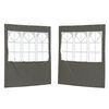 vidaXL Party Tent Zijwand 2 pcs 200 x 195 cm Antracietkleurig