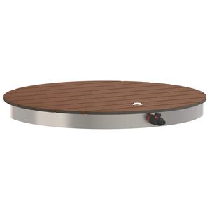 vidaXL Tuin vloershower WPC en RVS 201 Bruin