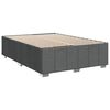 vidaXL Bedframe zonder matras stof donkergrijs 140x200 cm