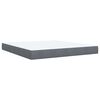vidaXL Boxspring met matras fluweel donkergrijs 180x200 cm