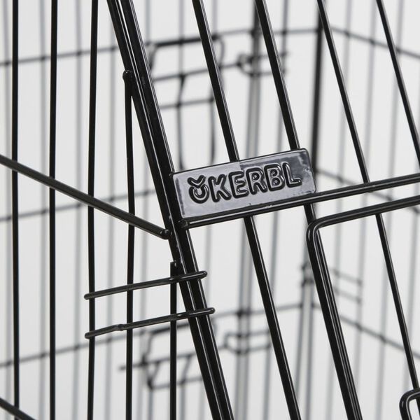 Kerbl Hondenbench 107x74x85 cm zwart