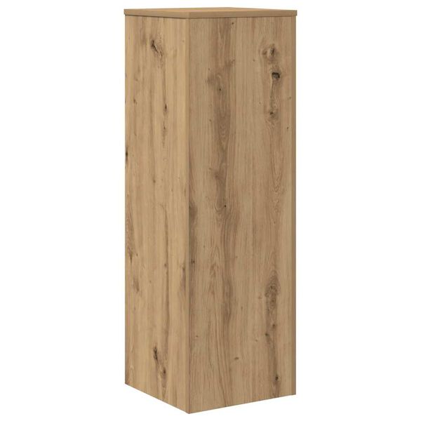 vidaXL Plantenstandaard 33x33x100 cm bewerkt hout artisanaal eiken