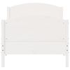 vidaXL Bedframe zonder matras massief grenenhout wit 90x200 cm