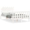 vidaXL Bedframe zonder matras massief grenenhout wit 120x200 cm