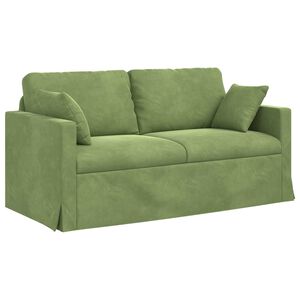 vidaXL Bank Lichtgroen 158 x 78 x 80 cm Fluweel
