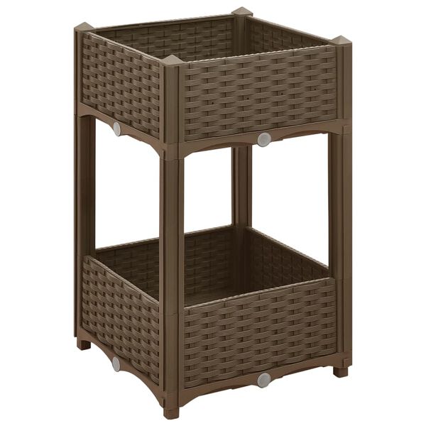 vidaXL Plantenbak verhoogd 40x40x71 cm polypropyleen