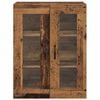vidaXL Wandkast Oud Hout 69,5 x 34 x 90 cm Geengineerd Hout en Glas