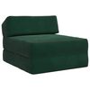 vidaXL Vouwbare Bankbed Donkergroen 60 x 70 x 41 cm Stof
