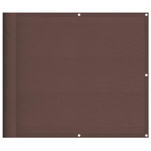 vidaXL Balkonscherm 90x800 cm 100% oxford polyester bruin