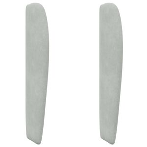 vidaXL Hoofdbord oor Lichtgrijs 80 x 23 x 6 cm Fluweel