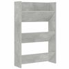 vidaXL Wandschoenenkast 60x18x90 cm spaanplaat betongrijs