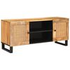 vidaXL TV-kast met plank Bruin 105 x 33 x 46 cm Massief Mango Hout