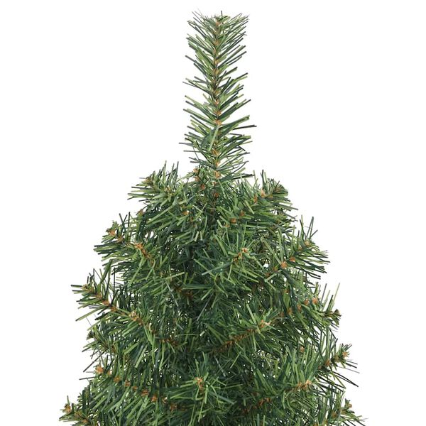 vidaXL Kunstkerstboom met standaard smal 120 cm PVC groen