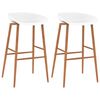 vidaXL Barstoelen 2 st wit
