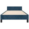 vidaXL Bedframe zonder matras 80x200 cm fluweel donkerblauw