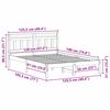 vidaXL Bedframe Bruin 120 x 190 cm Massief grenenhout