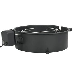 vidaXL BBQ rotisserie ring 47 cm zwart