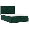 vidaXL Ottoman bed met matrassen en LED's 140x190cm fluweel