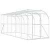 vidaXL Kippenhok Tegen de Muur zilver 600 x 150 x 215 cm