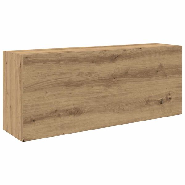 vidaXL Badkamerwandkast 100x25x40cm bewerkt hout artisanaal eikenkleur