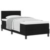 vidaXL Boxspringbed met hoofdeinde Zwart 100 x 200 cm Stof