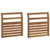 vidaXL Armleuning 2 pcs Naturel 58,5 x 8 x 60 cm Massief Acaciahout