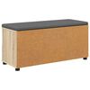 vidaXL Halbank met kussen met lade Sonoma Eiken 100 x 38 x 46 cm