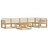 vidaXL Buiten bankenset 6 pcs Wit 79 x 79 x 37 cm Massief Acaciahout