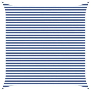 vidaXL Zonneschaduwzeil Blauw en Wit 4,5 x 4,5 m 100% Polyester Oxford