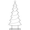 vidaXL Metalen kerstboom met standaard Zwart 180 cm Staal