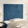 vidaXL Hoofdbord donkerblauw 80x5x118/128 cm fluweel