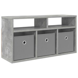 vidaXL Laagkast met lade Beton Grijs 72 x 22,5 x 38 cm