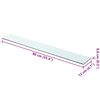 vidaXL Wandschap transparant 90x12 cm glas