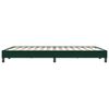 vidaXL Boxspring zonder matras fluweel donkergroen 160x220 cm