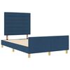 vidaXL Bedframe met hoofdeinde Blauw 160 x 200 cm Stof