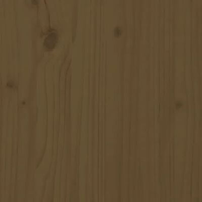 vidaXL Bedframe met hoofdbord massief hout honingbruin