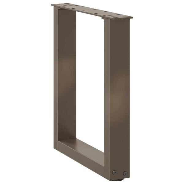 vidaXL Salontafelpoten 2 st U-vormig 28x(42-43) cm staal naturel