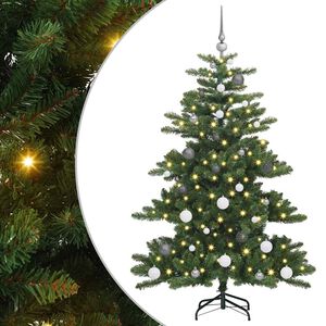 vidaXL Kunstmatige Inklapbare Kerstboom Groen 150 cm PVC en staal