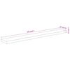 vidaXL Wandschap rechthoekig natuurlijke rand 160x20x2,5 cm acaciahout
