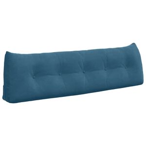 vidaXL Rugkussen Blauw 160 x 24 x 50 cm Fluweel