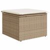 vidaXL 8-delige Loungeset met kussens poly rattan beige