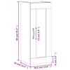 vidaXL Wandkast 34,5x34x90 cm bewerkt hout bruin eikenkleur