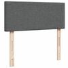 vidaXL Boxspring met matras stof donkergrijs 120x190 cm