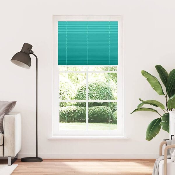 vidaXL Pliss&eacute; rolgordijn 105x200cm stofbreedte 104,4cm petrol groen