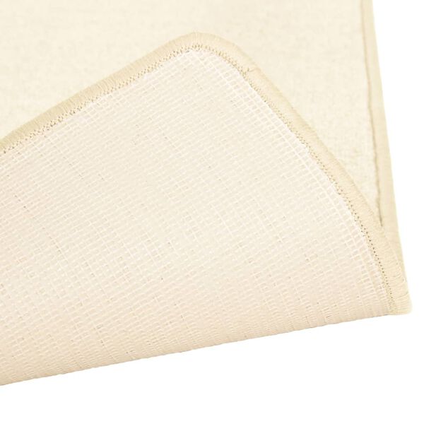 vidaXL Bedtapijten shaggy hoogpolig 3 st cr&egrave;mekleurig